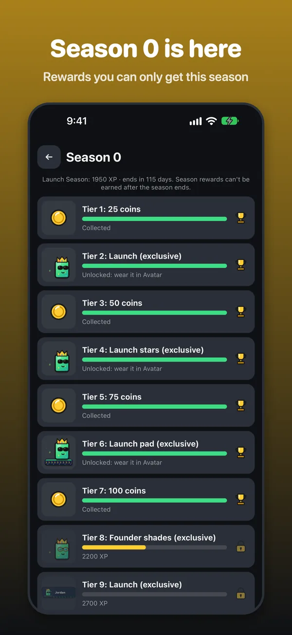 Snap Dash: Season rewards